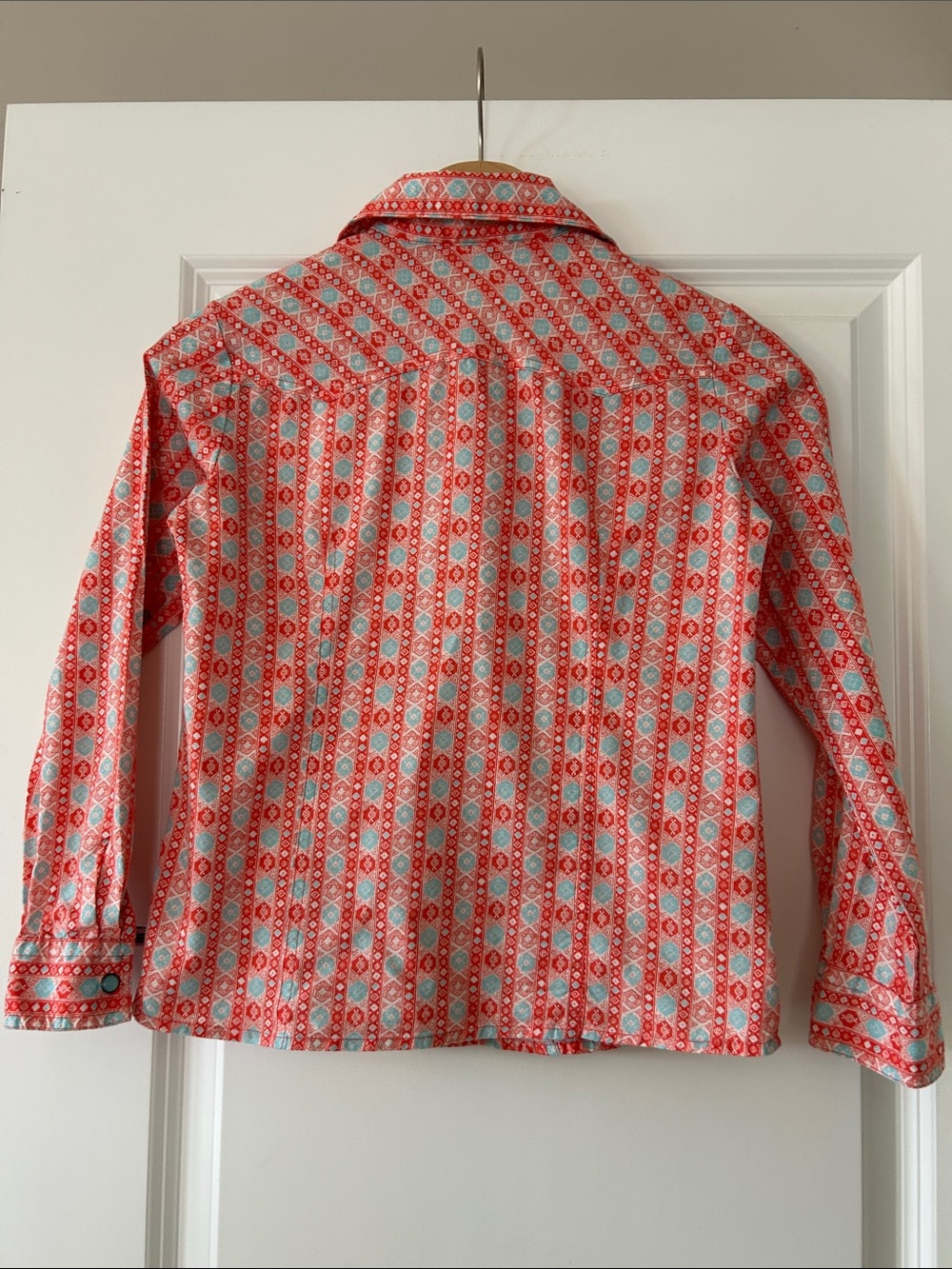 Cruel Girl Western Shirt Sz L/10 w MEASUREMENTS Pearl Snaps, Western Yokes - Picture 7 of 10